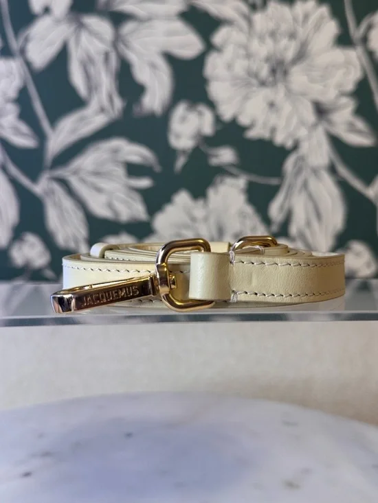 Jacquemus Authentic Mini Top-Handle Bag in Cream Leather w/Dusty Never Carried - Picture 11 of 13